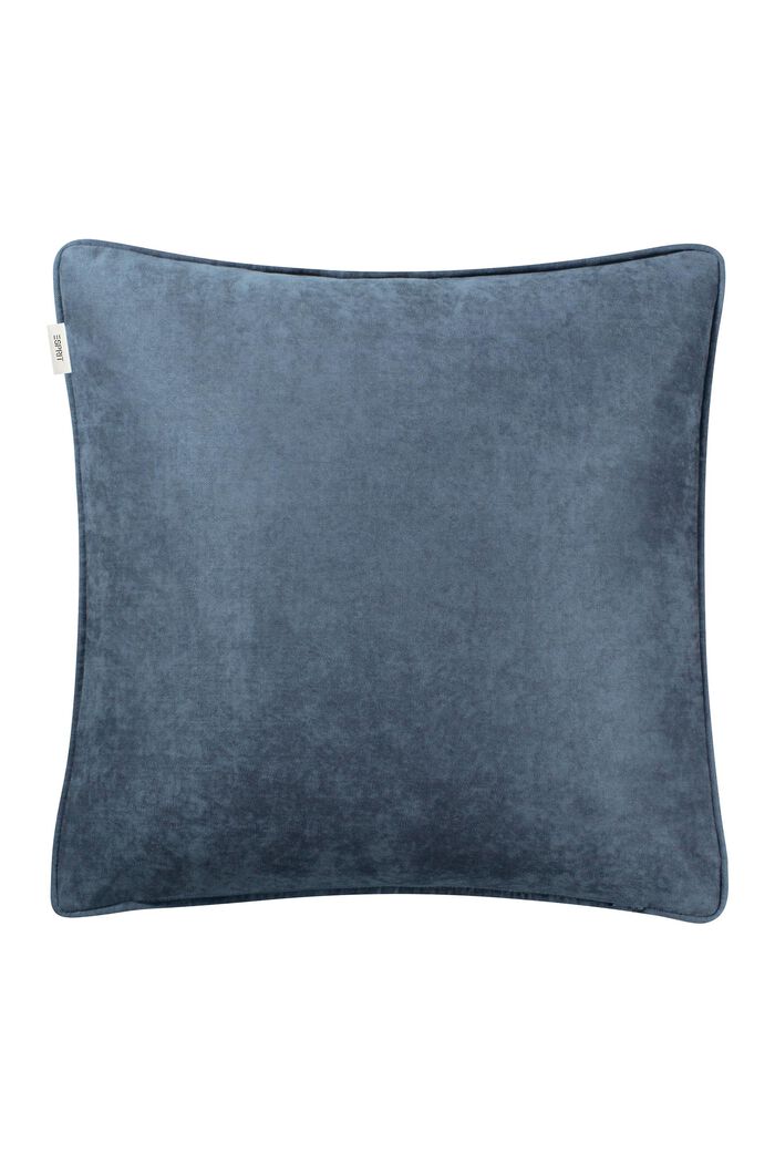 Jednokolorowa ozdobna poszewka na poduszkę, BLUE, detail image number 2