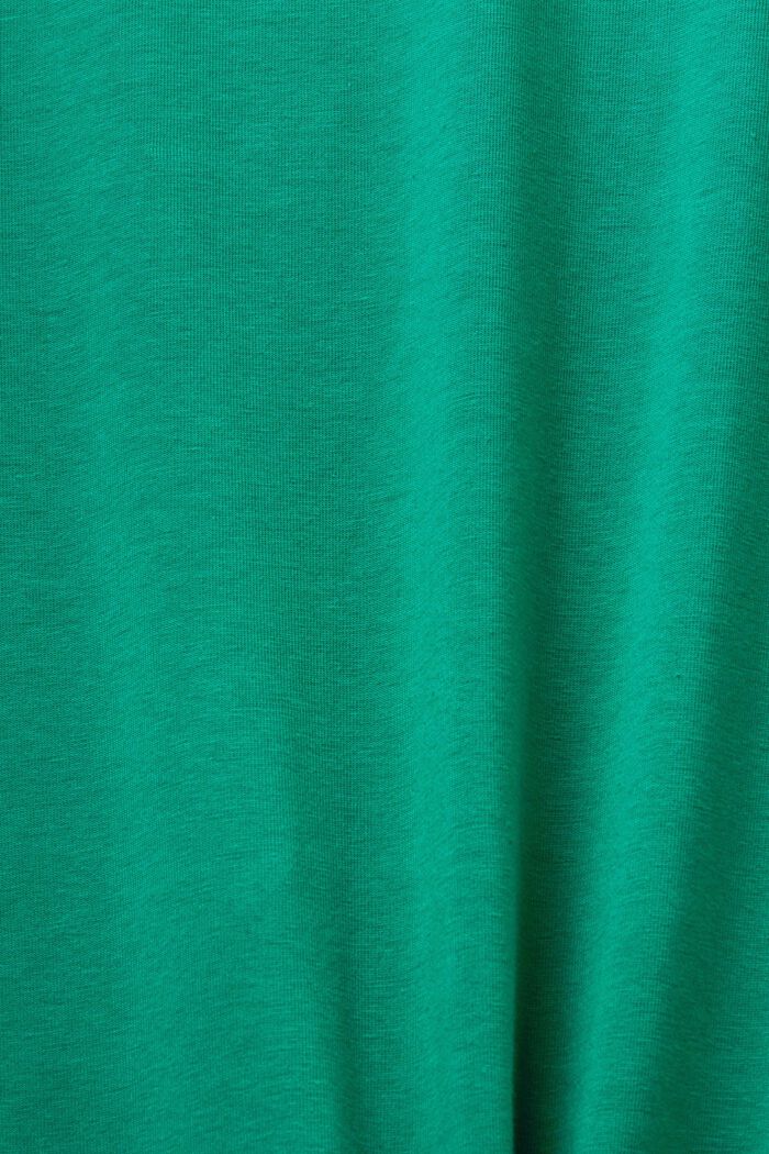 Sukienka midi w stylu koszulki z dżerseju, DARK GREEN, detail image number 5
