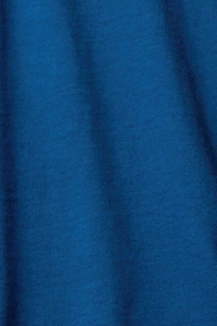 Top z długim rękawem z dekoltem henley, PETROL BLUE, detail image number 1
