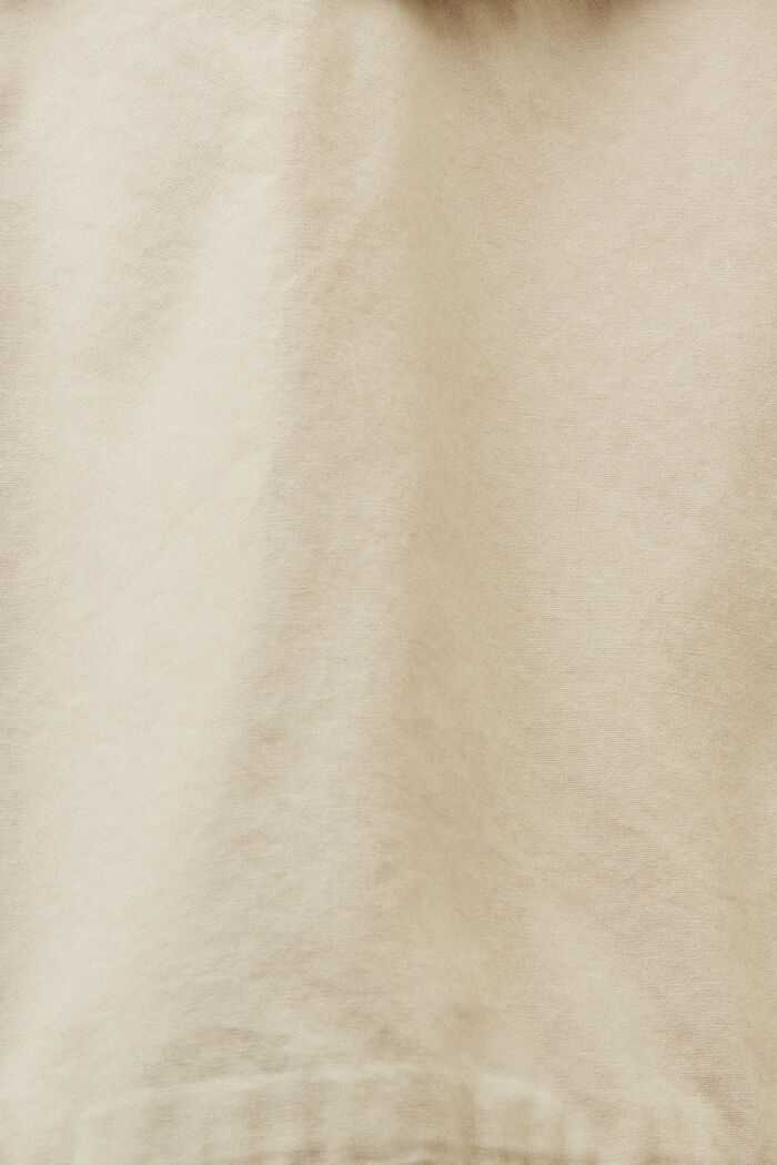 Krótsza kurtka z płótna bawełnianego z wiązaniem na przodzie, SAND, detail image number 4