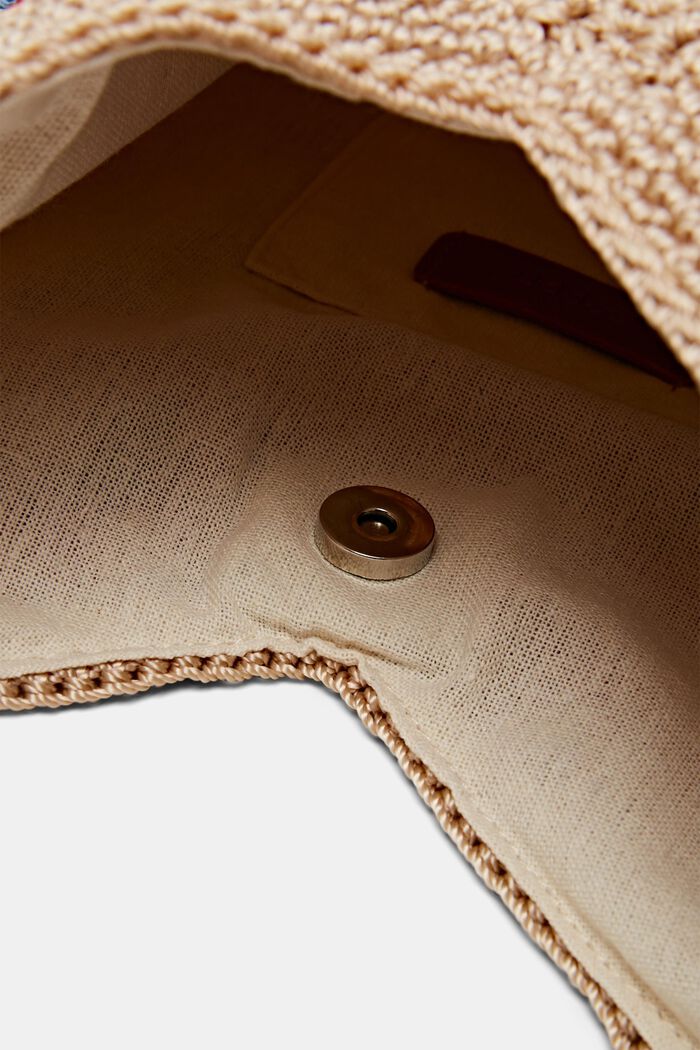 Szydełkowa torba tote, SAND, detail image number 3