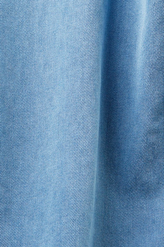 Dżinsowa koszula z naszytymi kieszeniami, BLUE LIGHT WASHED, detail image number 6