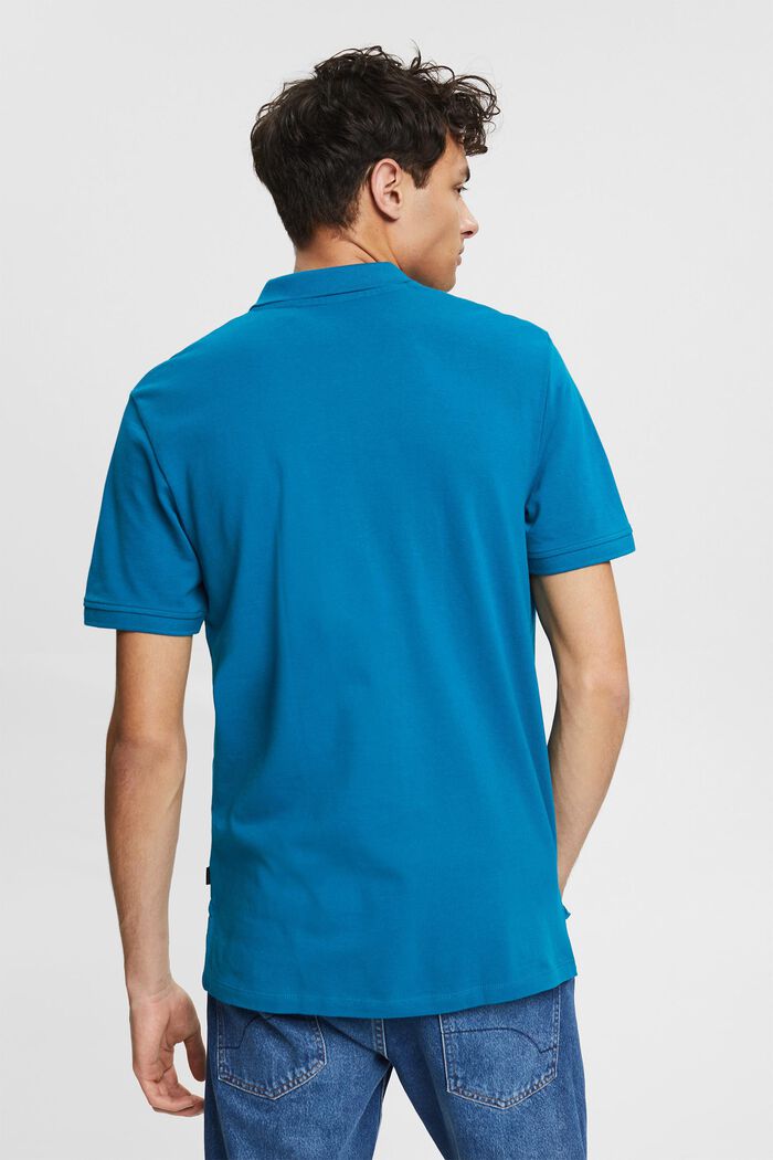 Koszulka z bawełny, TEAL BLUE, detail image number 3