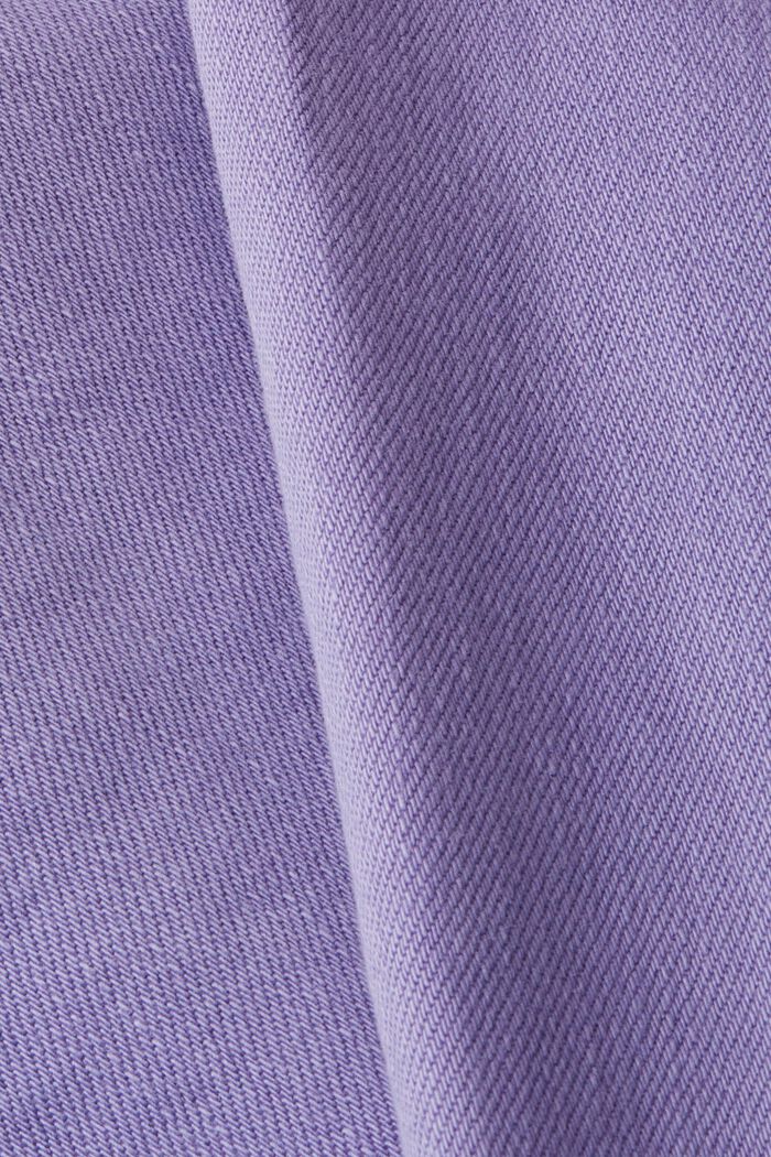 Skrócone spodnie z postrzępionym dołem, PURPLE, detail image number 5
