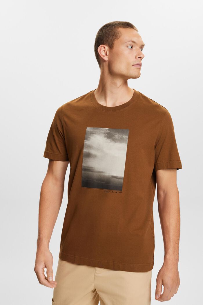 T-shirt z nadrukiem z bawełny organicznej, BARK, detail image number 2