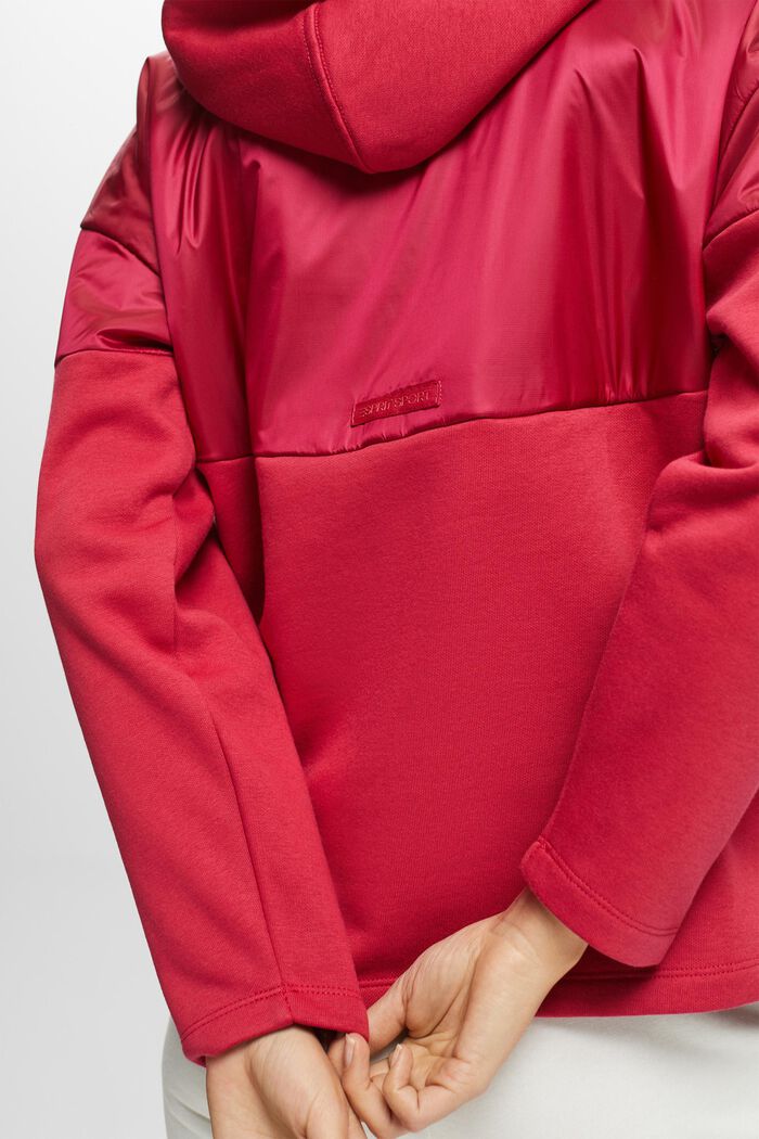 Bluza z kapturem z dzianiny dresowej, CHERRY RED, detail image number 2