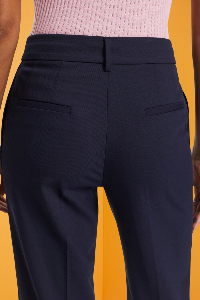 Skrócone spodnie z twillu, NAVY, detail image number 4
