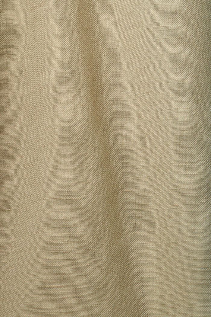 Spodnie z mieszanki bawełny i lnu, LIGHT GREEN, detail image number 4