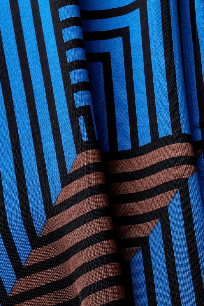 Satynowa bluzka nietoperz, BRIGHT BLUE, detail image number 6