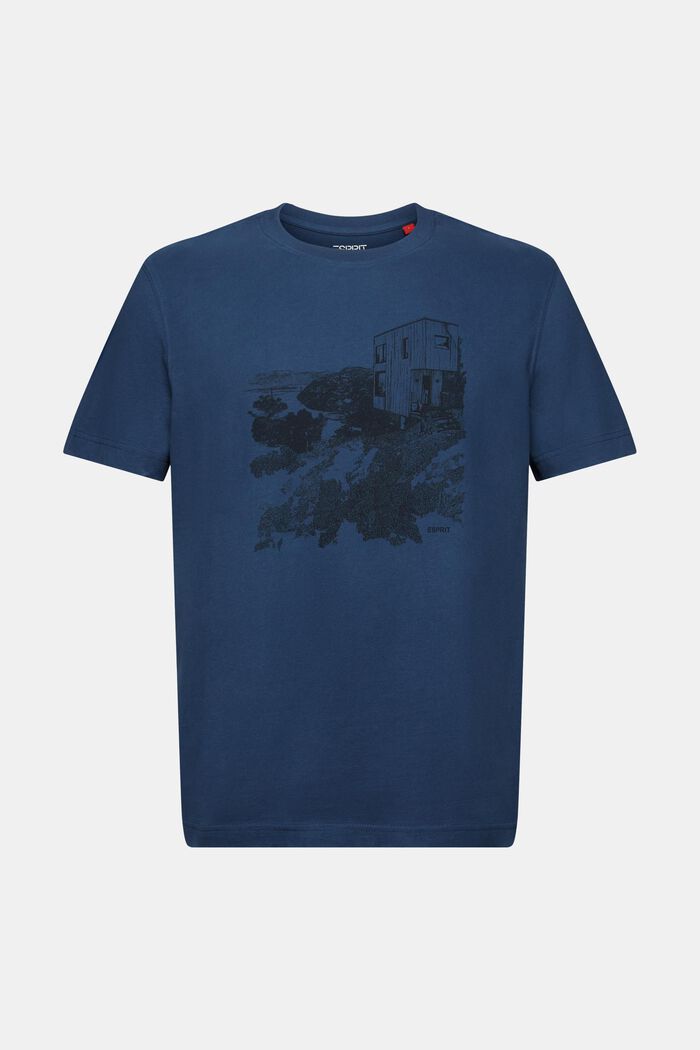 T-shirt z graficznym nadrukiem, BLUE, detail image number 6