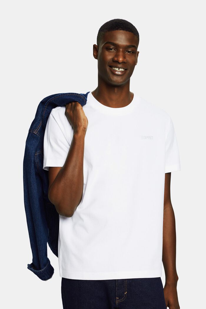 Logowany T-shirt, unisex, WHITE, detail image number 0
