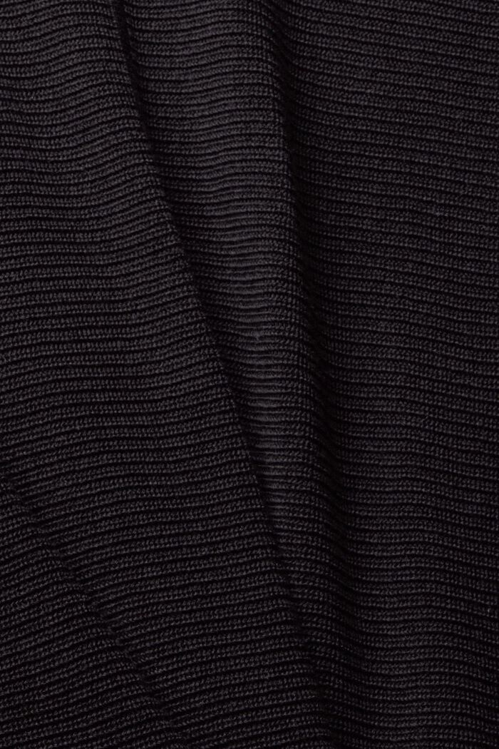 Sweter z łódkowym dekoltem z mieszanki z włóknem TENCEL™, BLACK, detail image number 5