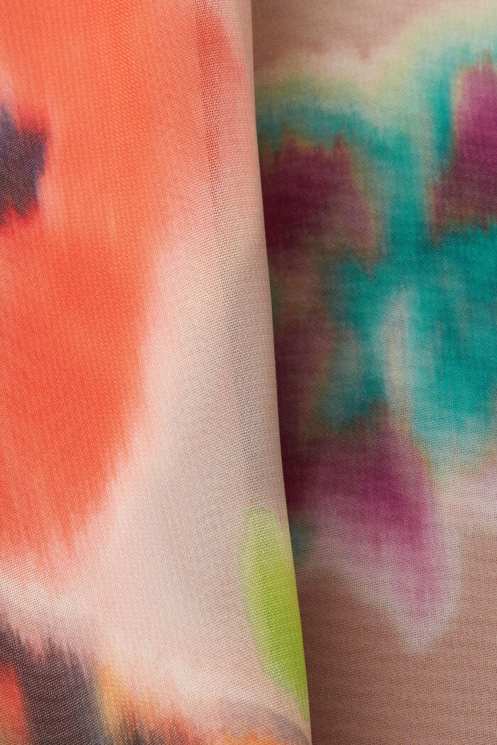 Spódnica midi z kolorowym nadrukiem, CORAL, detail image number 6