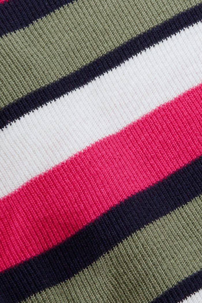 Sweter w paski, PINK FUCHSIA, detail image number 5
