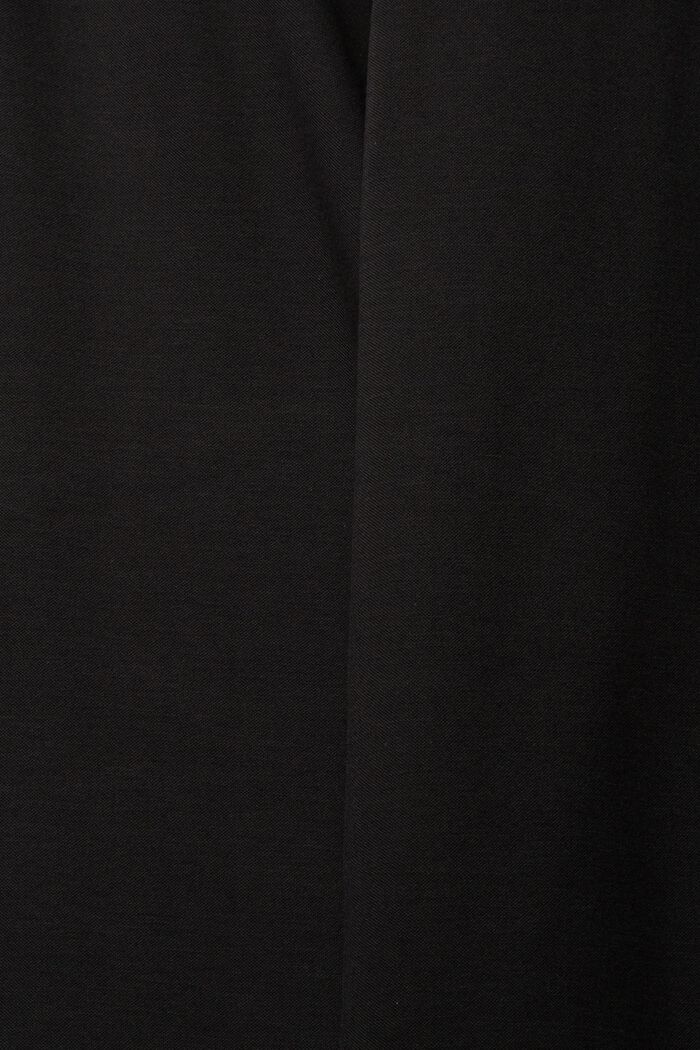 Spodnie z szerokimi nogawkami i elastycznym pasem, BLACK, detail image number 7