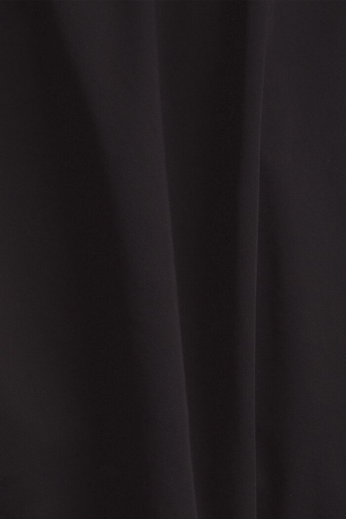 Płócienna sukienka w 100% z bawełny pima, BLACK, detail image number 5