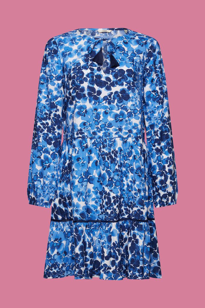 Sukienka plażowa, LENZING™ ECOVERO™, BLUE, detail image number 4
