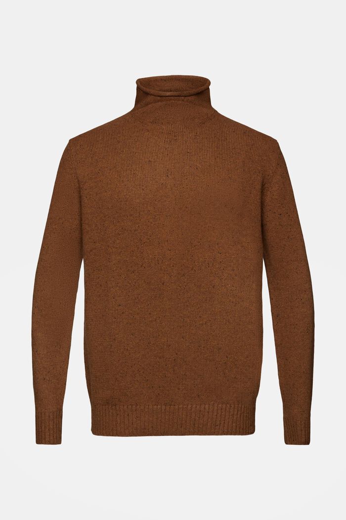 Sweter z półgolfem z mieszanki wełnianej, BARK, detail image number 6