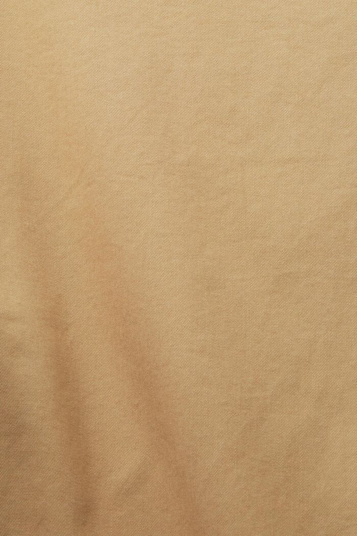 Szorty w stylu chinosów z ekologicznej bawełny, LIGHT BEIGE, detail image number 5