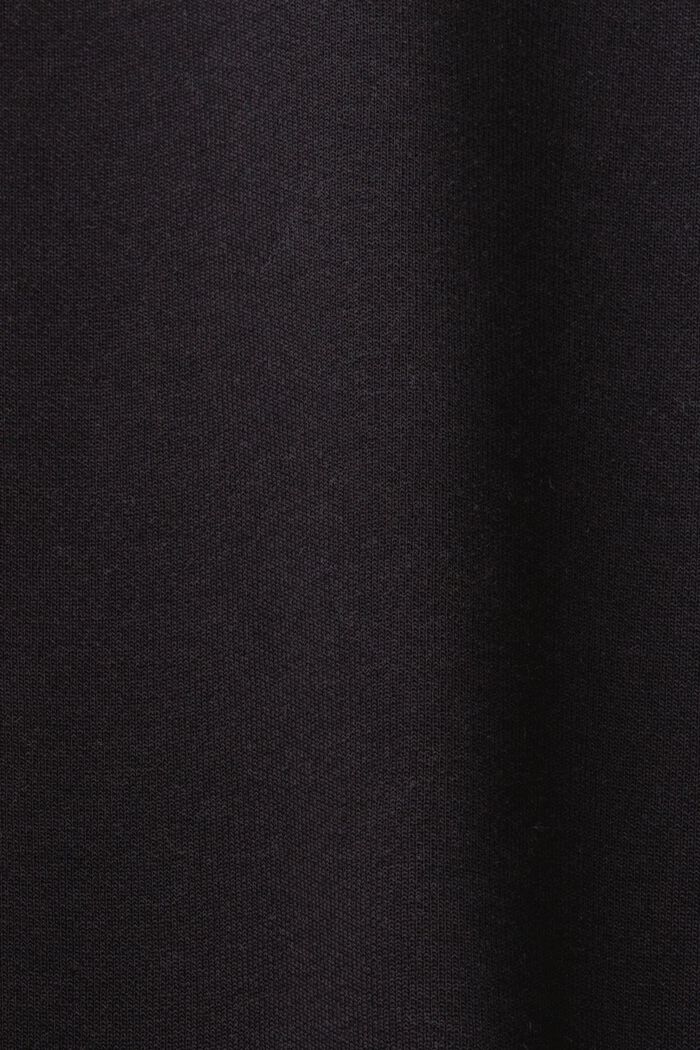 Bluza basic, mieszanka bawełniana, BLACK, detail image number 4