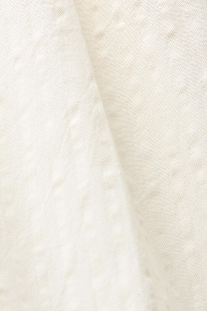 Sukienka maxi z falbanami i przodem na guziki, WHITE, detail image number 5