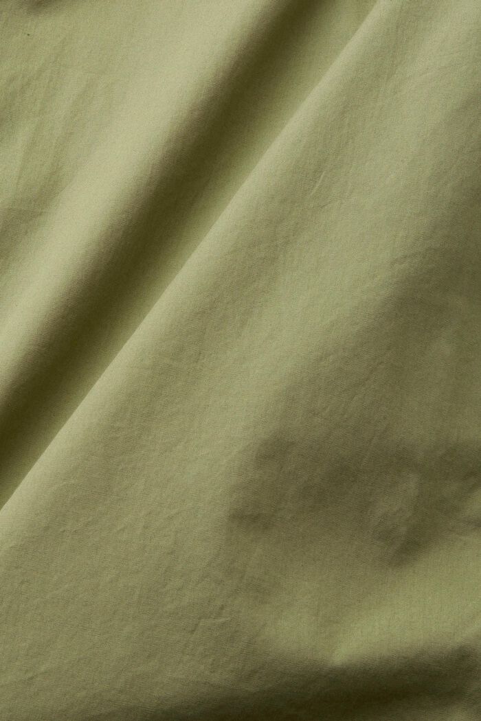 Koszula z ekologicznej bawełny z krótkimi rękawami, LIGHT KHAKI, detail image number 4