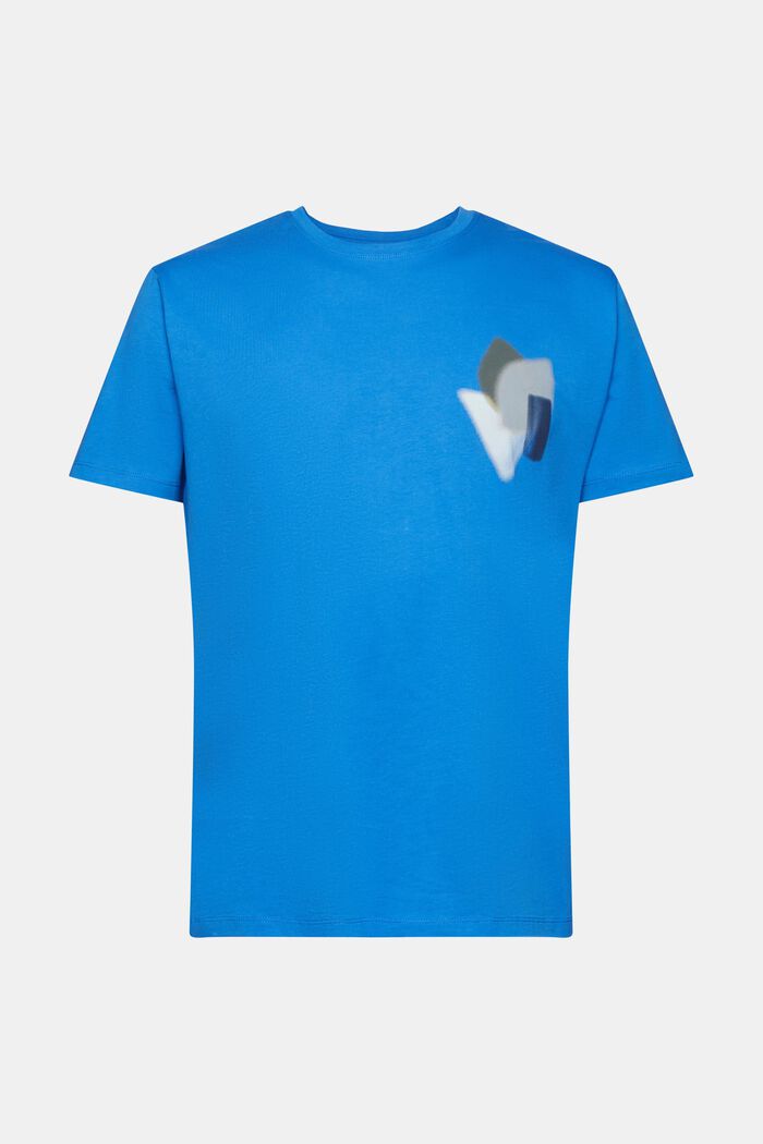 T-shirt z nadrukiem na piersi, BLUE, detail image number 2