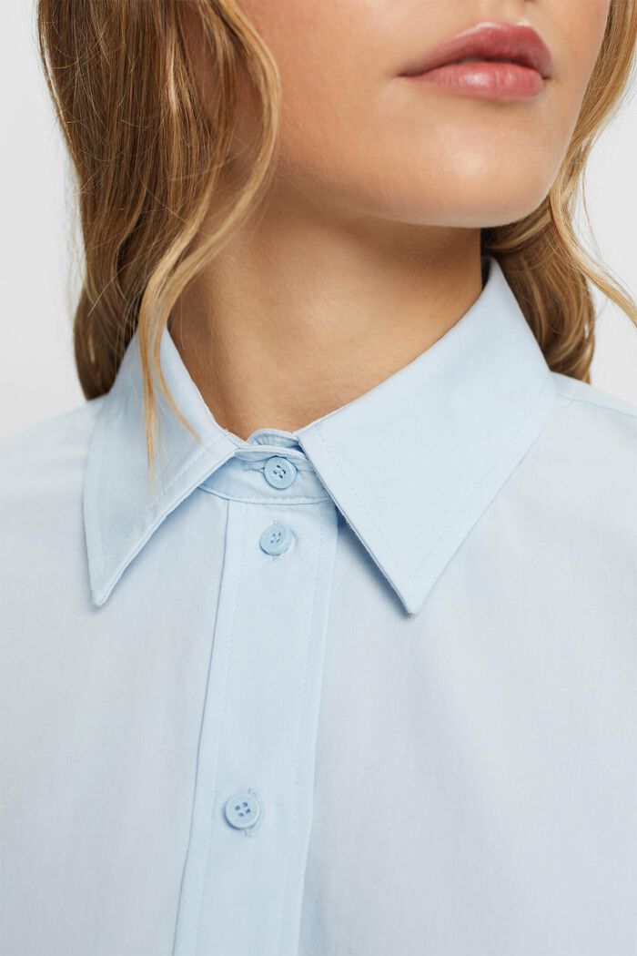 Bluzka koszulowa oversize, PASTEL BLUE, detail image number 2