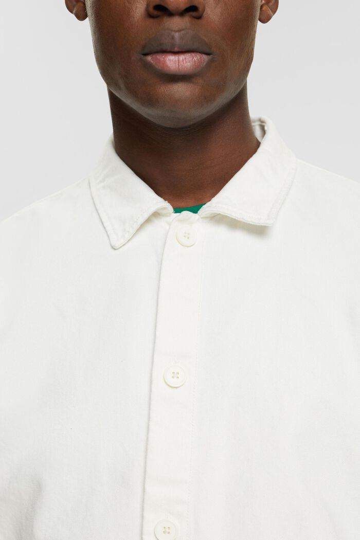 Kurtka koszulowa z bawełny organicznej, OFF WHITE, detail image number 2