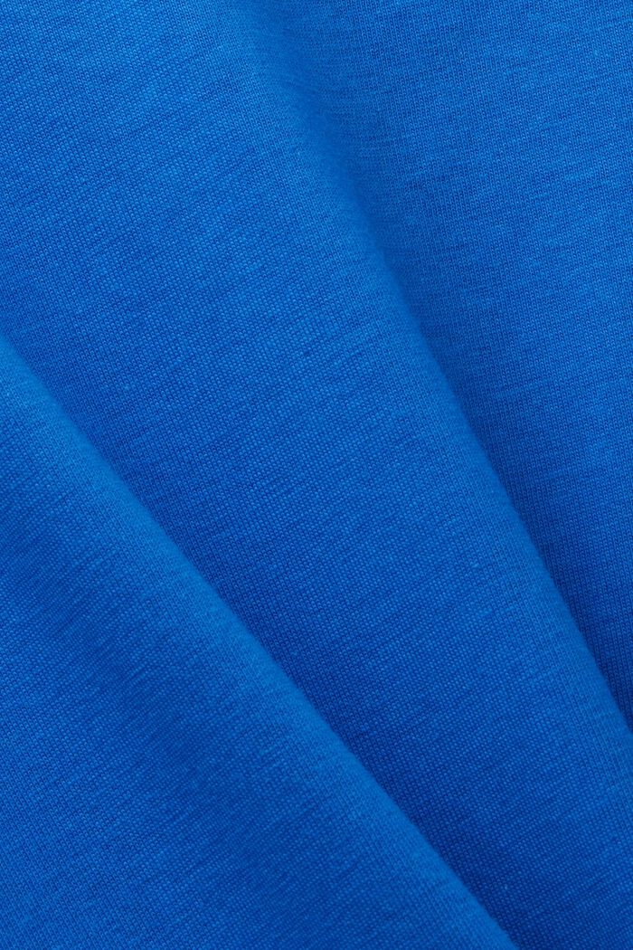 PLUS SIZE koszulka z nadrukiem na przodzie, 100% bawełna, BRIGHT BLUE, detail image number 4