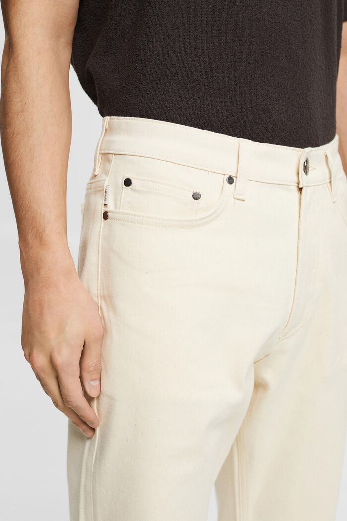 Spodnie marchewki z bawełny ekologicznej, OFF WHITE, detail image number 3