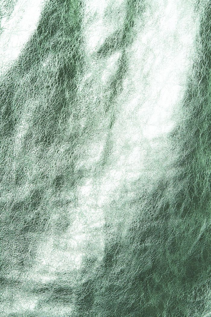 Powlekana metaliczna skórzana spódnica, LIGHT AQUA GREEN, detail image number 6
