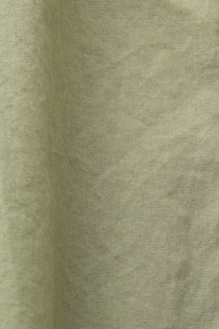 Koszula z krótkim rękawem i przypinanym kołnierzykiem, LIGHT KHAKI, detail image number 4