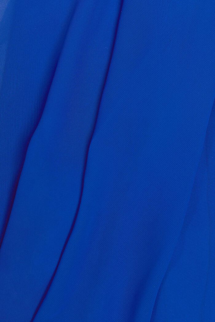 Szyfonowa sukienka mini z dekoltem w serek, BRIGHT BLUE, detail image number 5