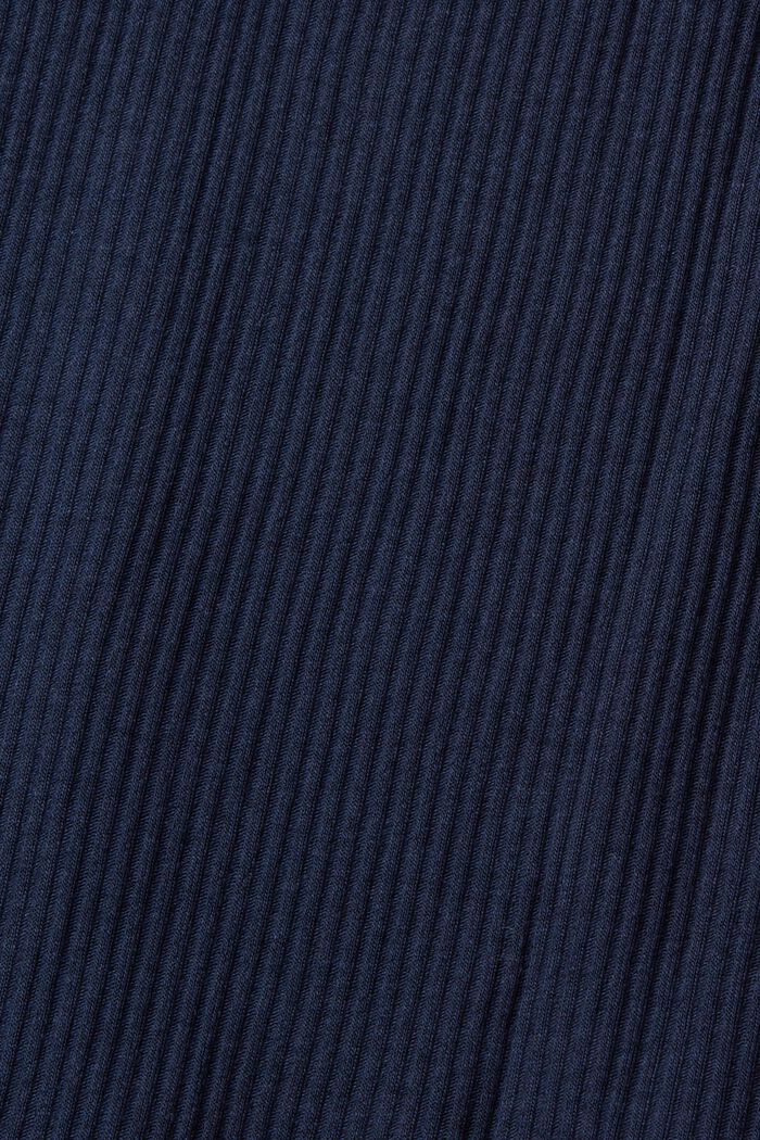 Bluzka z długim rękawem i dekoltem henley, NAVY, detail image number 1