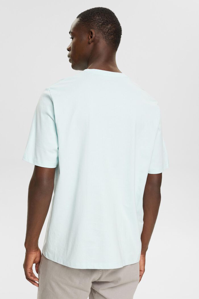 T-shirt z dżerseju, 100% bawełny, LIGHT AQUA GREEN, detail image number 3