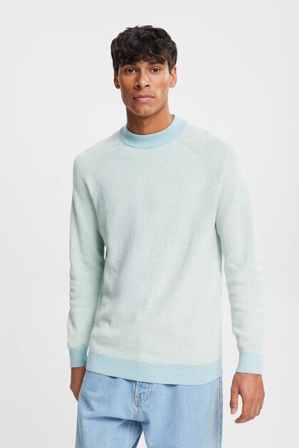 Sweter z półgolfem w paski