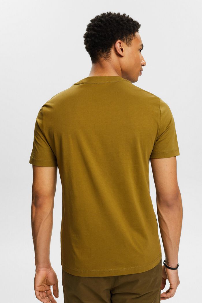 Dżersejowy T-shirt z bawełny organicznej, OLIVE, detail image number 2