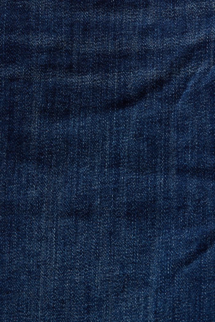 Dżinsowe szorty ze streczem, BLUE DARK WASHED, detail image number 6
