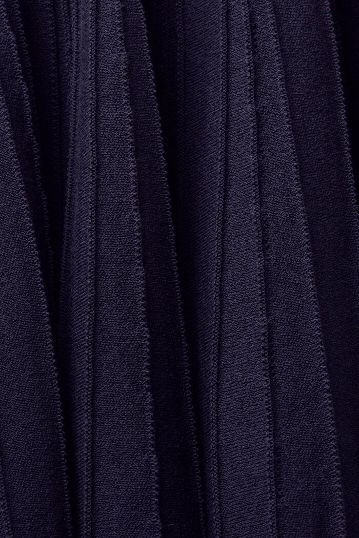 Plisowana spódnica mini z o linii A, NAVY, detail image number 5