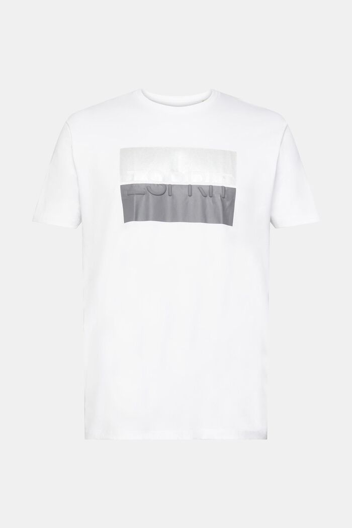 T-shirt z wytłoczonym logo, WHITE, detail image number 6