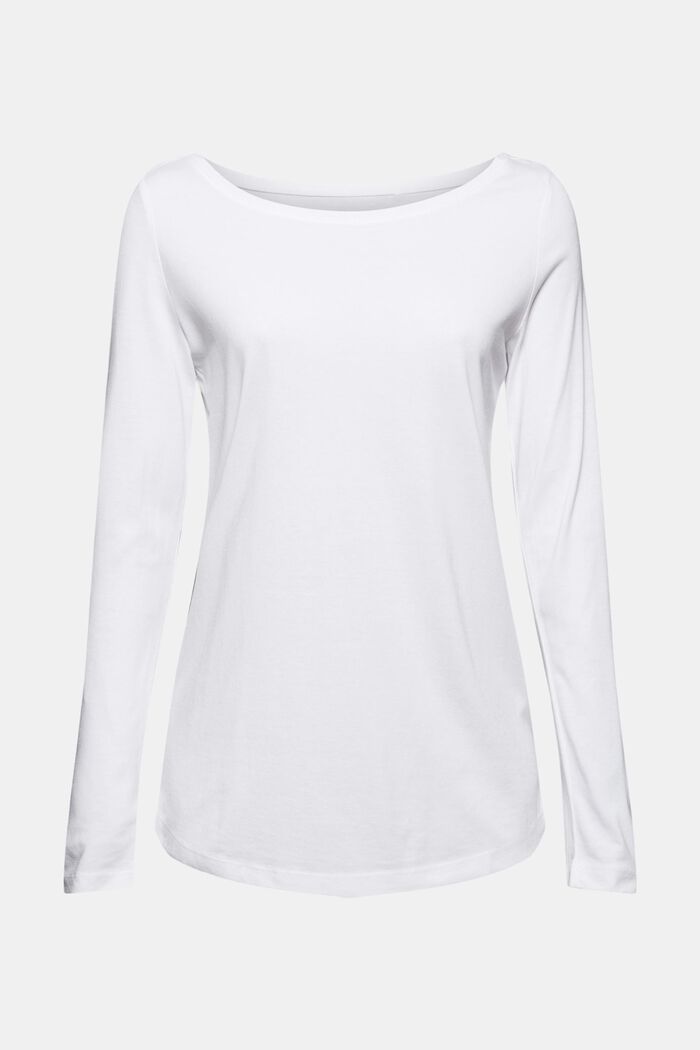 2 koszulki z długim rękawem z mieszanki z bawełną ekologiczną, WHITE, detail image number 5