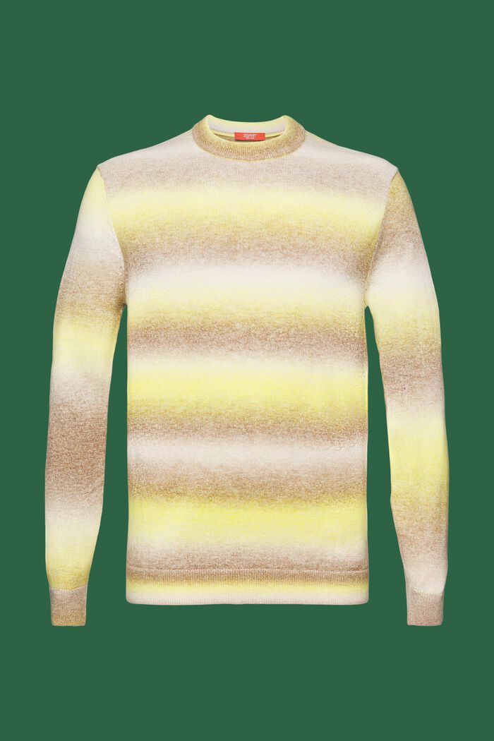 Cieniowany sweter w paski z okrągłym dekoltem, BARK, detail image number 6