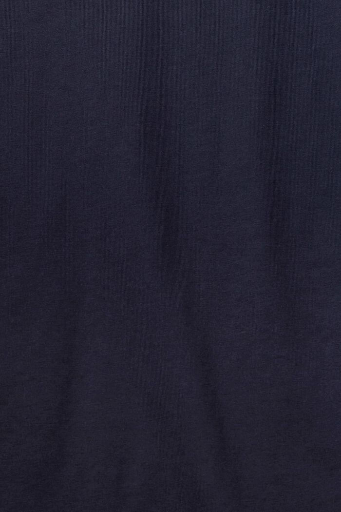 Dżersejowa koszulka z długim rękawem, 100% bawełny, NAVY, detail image number 1