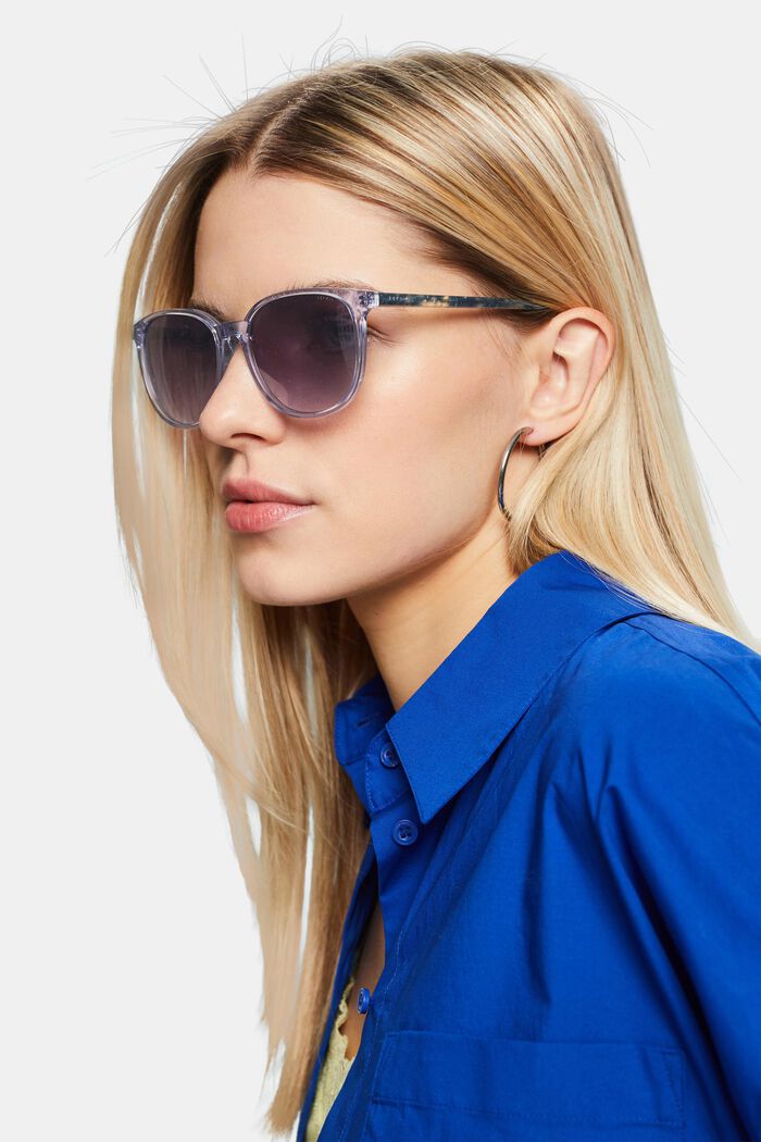Okulary przeciwsłoneczne z cieniowanymi oprawkami, BLUE, detail image number 4