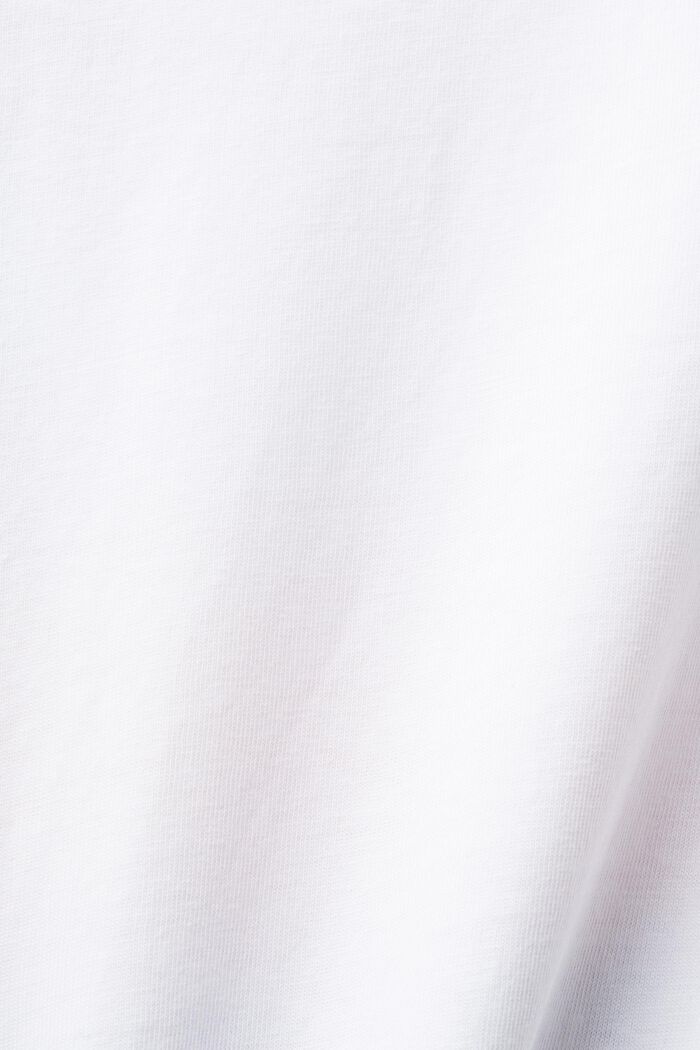 Bawełniany T-shirt w paski, WHITE, detail image number 5