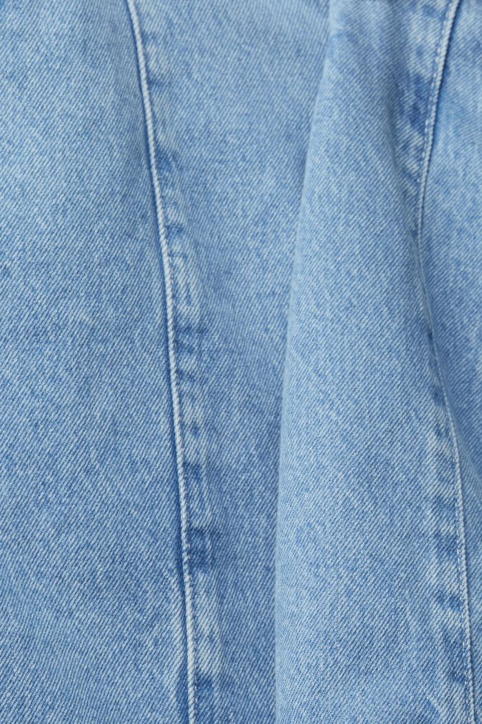 Dżinsowa spódnica ze 100% bawełny organicznej, BLUE MEDIUM WASH, detail image number 4