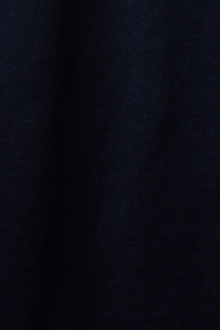 T-shirt z małym nadrukiem, 100% bawełna, NAVY, detail image number 5