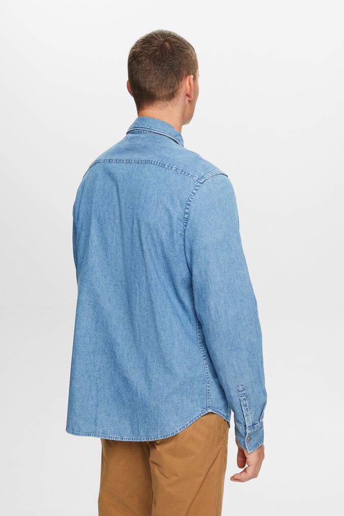 Dżinsowa koszula, BLUE LIGHT WASHED, detail image number 3