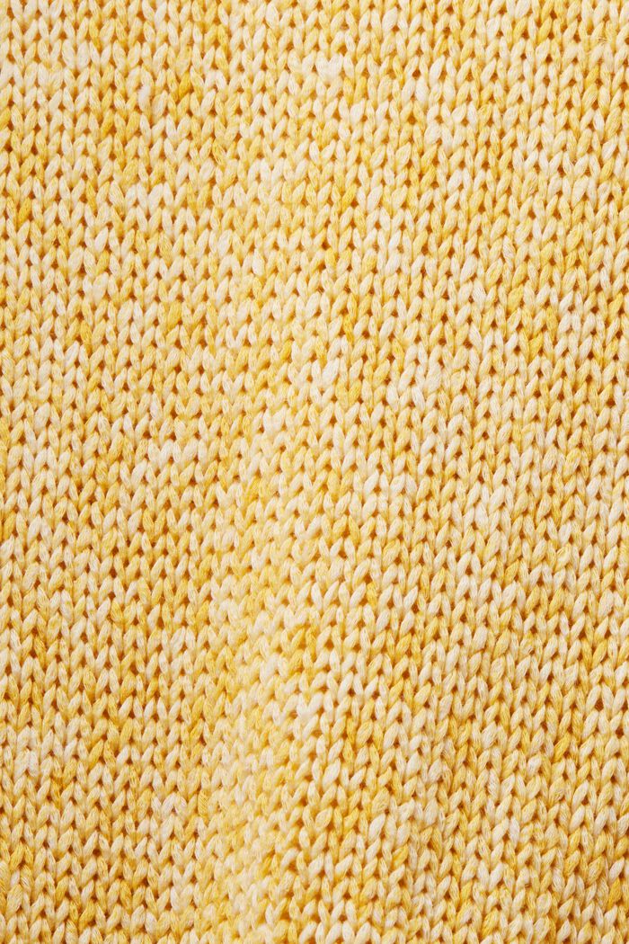 Melanżowy sweter bez rękawów, SUNFLOWER YELLOW, detail image number 4
